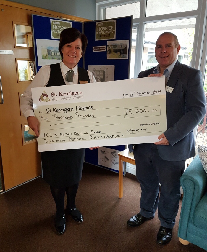 St Kentigern Hospice Cheque Presentation 2018