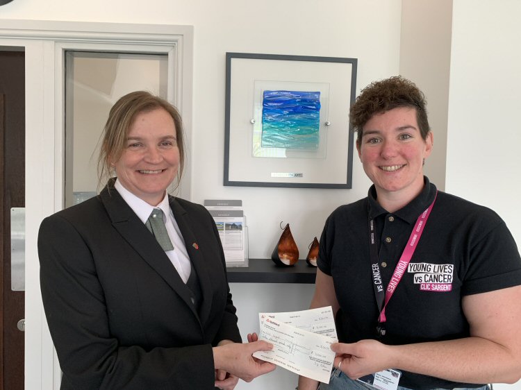 CLIC Sargent cheque presentation October 2019